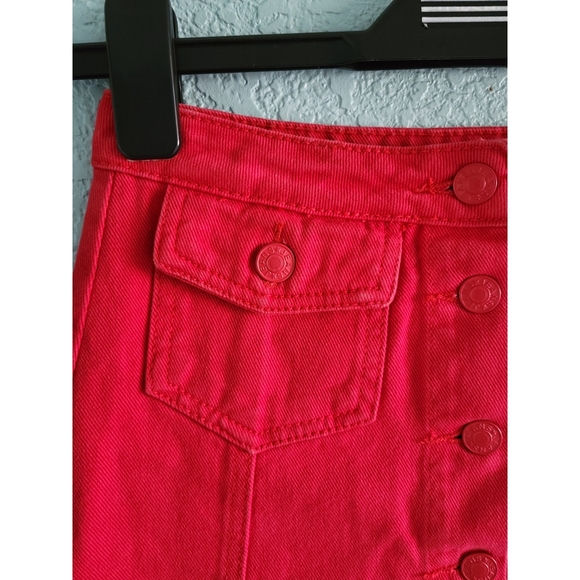 Sunset + Spring | Distressed Denim Mini Skirt - Picture 2 of 7